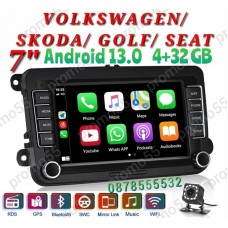 Мултимедия Навигация за VW Fkoda Seat Android 13.0 4GB + 32GB